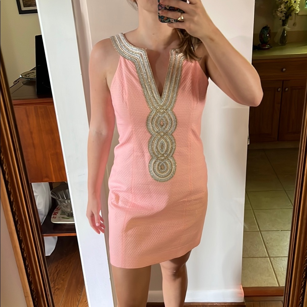 Lily Pulitzer Peach Sleeveless Dress